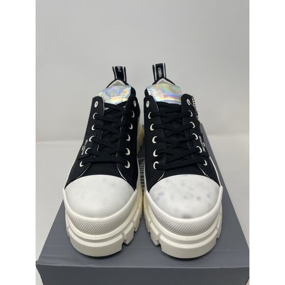 Palladium Revolt Lo TX Platform Boots Women 8 Black Marshmallow Chunky Gorpcore - Picture 2 of 11